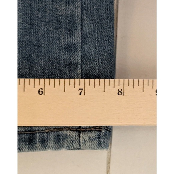 Decree Juniors Womens Low Rise Bootcut Jeans Size 1 Blue Distressed Boot Cut - Picture 9 of 10